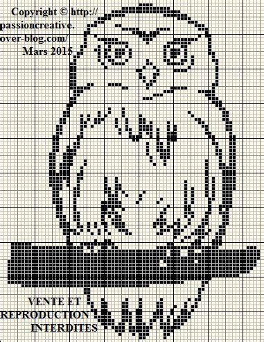 Tuto Grille Passion Creative Cross Stitch Bird Cross Stitch Owl