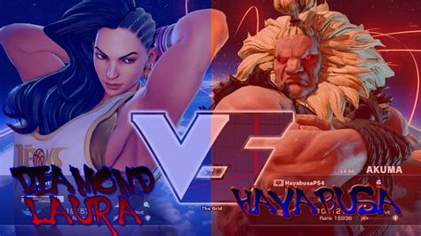 Sfv Hayabusa Akuma Vs Diamond Player Laura Ft Youtube