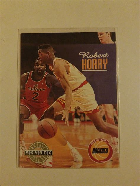 1992 93 SkyBox Robert Horry RC 345 Houston Rockets Rookie EBay