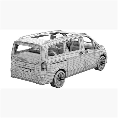 Mercedes Benz Eqv Modèle 3d Télécharger Van On