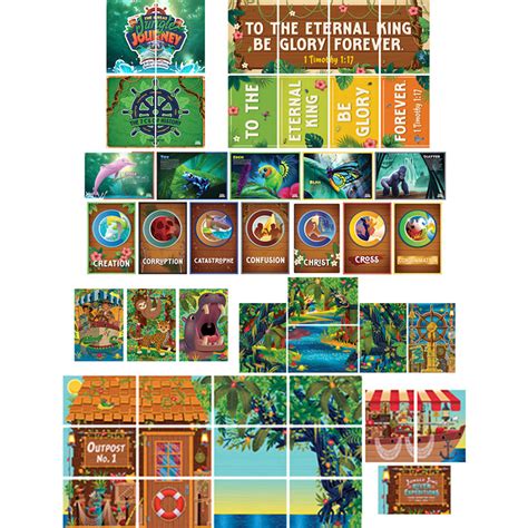 Scene Setter Pack 43 Panels Jungle Journey Answers Vbs 2024