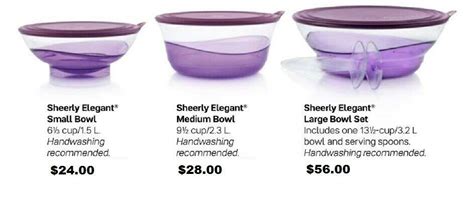 Tupperware Sheerly Elegant Set Cups Purple Clear Ebay