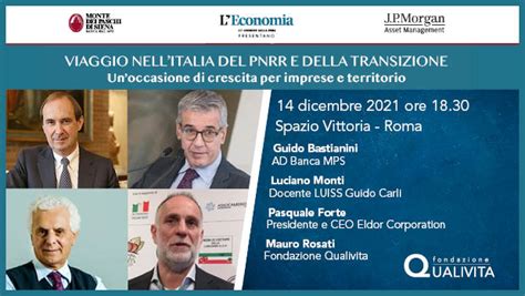 Roma Leconomia Del Corriere Viaggio Nellitalia Del Pnrr E Della