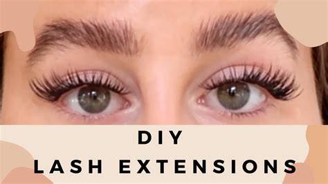 Diy At Home Lash Extensions Youtube