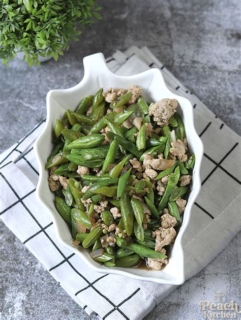 Ginisang Baguio Beans With Pork The Peach Kitchen