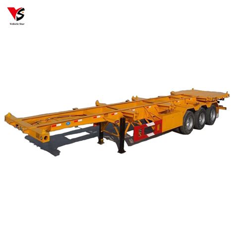 Axle Ft Box Loader Goose Neck Flatbed Containers Trailers