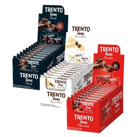 Chocolate Wafer Trento Mini Peccin C 16 Unidades Shopee Brasil