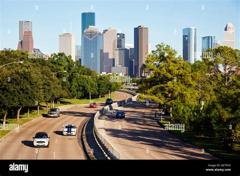 Houston city skyline Stock Photo - Alamy