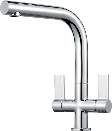 Modern Kitchen Sink Mixer Tap Monobloc Hot And Cold Water Mixer Faucet L Shape 360 Swivel Spout