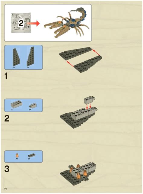 LEGO Instructions For Set 7327 Scorpion Pyramid Pharaoh S Quest None