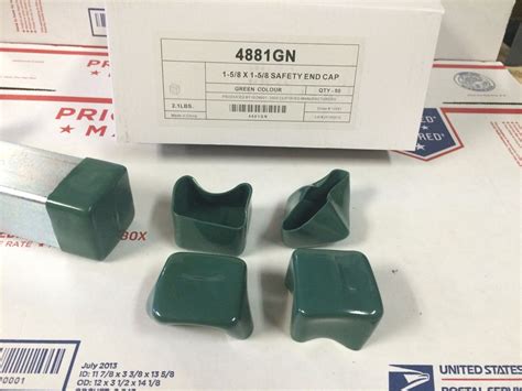 Qty 10 Plastic Green End Caps Unistrut Strut Channel 1 58 4881gn