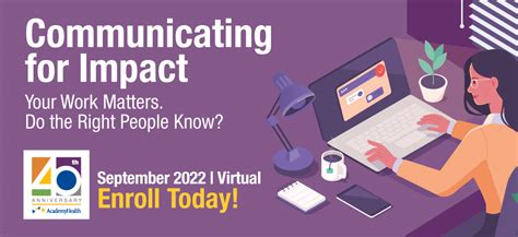 Academyhealth On Twitter Our Communicating For Impact Course Will