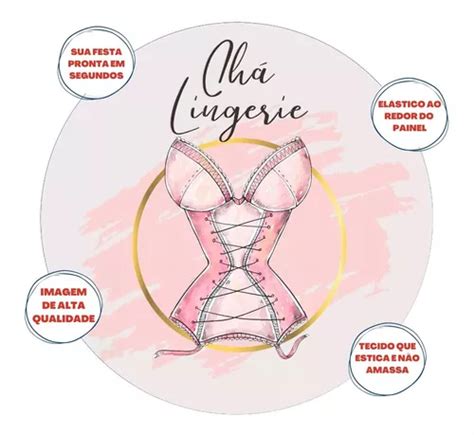 Painel Redondo Chá De Lingerie Sublimado Festa 1 50x1 50 3 MercadoLivre