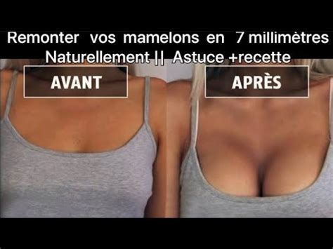 Astuce Recette Naturelle Pour Faire Remonter Ta Poitrine Et La