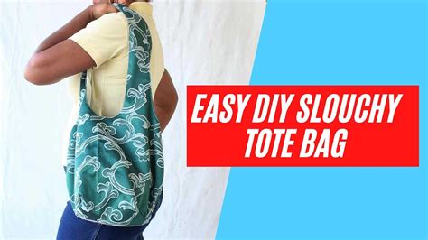 Diy Slouchy Tote Bag Sewing Tutorial Easy Sew Bag Project With Printable Sewing Pattern Youtube