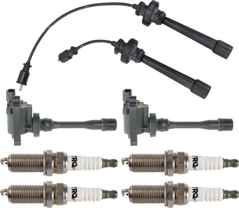 Ignition Kit Ignition Coil Spark Plugs Spark Plugs Wire Set Compatible With 2000 2005 Mitsubishi