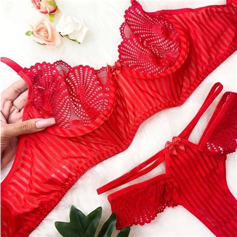 Conjunto Lingerie Sensual Paleta Renda Tulê Shopee Brasil