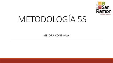 MetodologÍa 5s Presentacion De Inicio Del Proyecto Ppt Descarga Gratuita