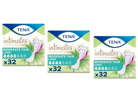 Tena Intimate Moderate Incontinence Pads for Women - Extra Coverage ...