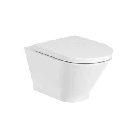 Vitreous China Rimless Wall Hung Wc With Horizontal Outlet A Nl