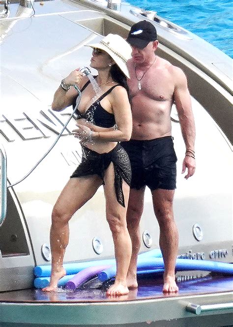 Lauren Sanchez Rocks Beige Bikini Inside Jeff Bezos Yacht Photo