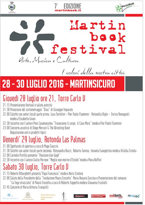 Martinsicuro Tutto Pronto Per La Settima Edizione Del Martinbook