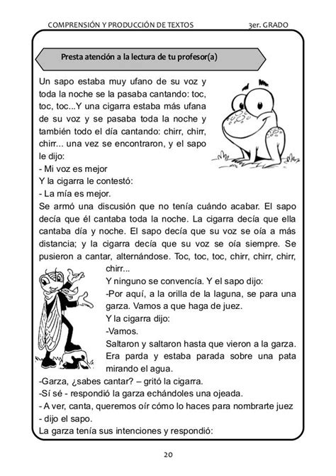 Lecturas Para El Tercer Grado De Primaria Lectura De Tercer Grado