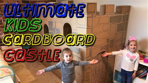 Cardboard Box Cubby House Kids Cardboard Playhouse Youtube