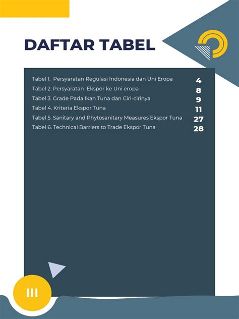 Daftar Tabel Pdf