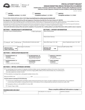 Fillable Online Disease Modifying Drugs For Multiple Sclerosis Disease