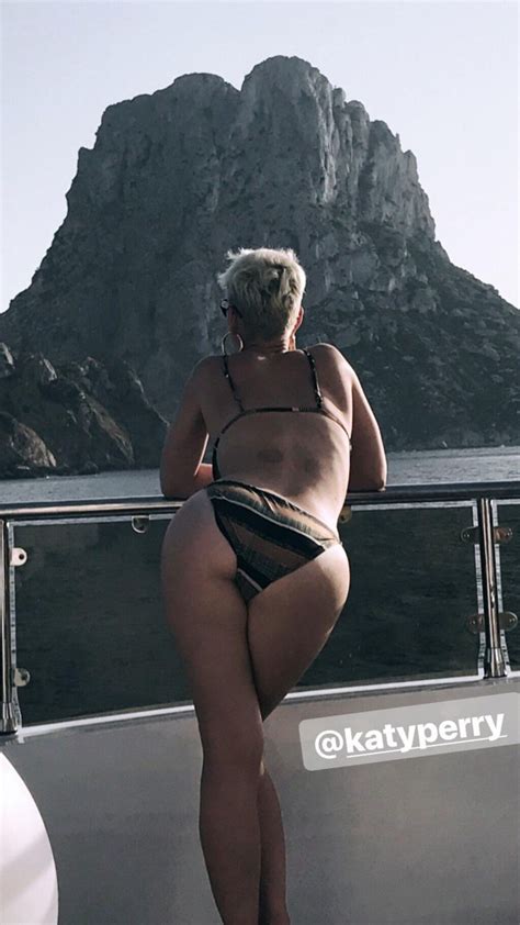 KATY PERRY In Bikini At A Boat At Es Vedra Island HawtCelebs