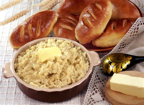 2560x1080 Resolution Butter Topped Meal With Lot Of Bread Hd