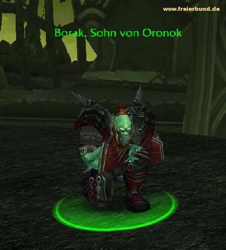 Borak Sohn Von Oronok Quest Nsc Map And Guide Freier Bund World Of Warcraft