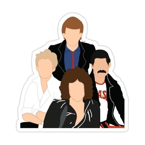 Queen Band Sticker By Xlaurenelliott In 2022 Band Stickers Queen