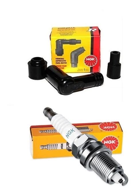 Kit Cachimbo Vela Biz 100 Pop 100 Crypton 105cc Ngk Parcelamento