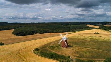 Windmill At Halnaker Hill Chichester Sussex England UK Windows