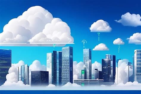 Premium Ai Image Urban Landscape With Icons Smart City Flat Design