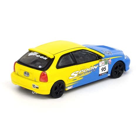 1 64 Honda Civic Type R Ek9 Tuned By Spoon Sports Diecsat Scale Model Car