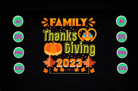 Family Thanksgiving 2023 Graphic by Designer Mohesenur 64 · Creative Fabrica