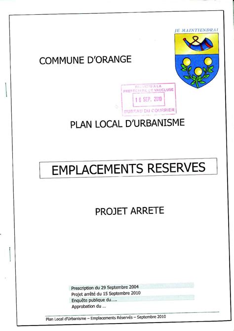 Calaméo Liste des emplacements réservés