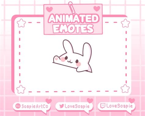 Animated Bongo Bunny Bongo Cat Twitch Emote Cute Kawaii Etsy Canada