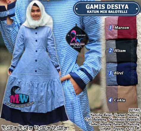 Gamis Terbaru Kotak Kotak Model Gamis Terbaru 2019