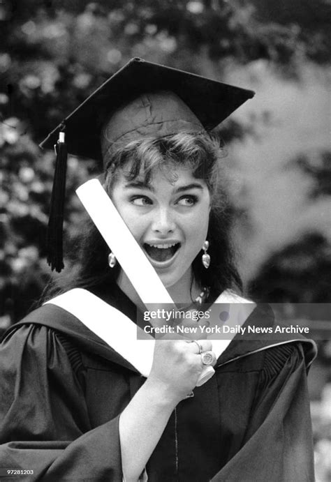 Brooke Shields On Graduation Day From Princeton University Holds Her News Photo Getty Images