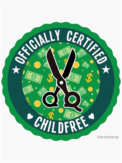 Officially Certified Childfree Sticker For Sale By Theredteacup