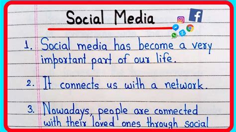 10 Lines On Social Media In English Essay On Social Media 10 Lines