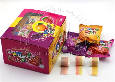 Supply 12g Color Gummy Roll Candy Ch J011 5 Wholesale Factory