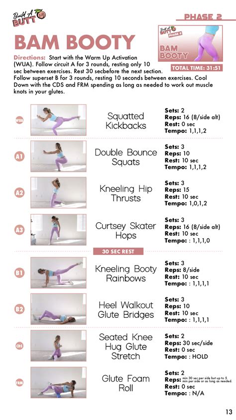 30 Min Follow Along Home Booty Workout