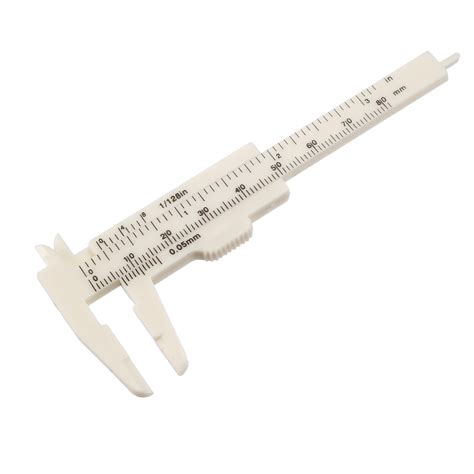 Vernier Caliper Mm Inch Metric Mini Double Scale Plastic Ruler