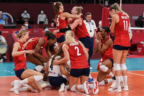 Olympic Champions Us And World Champions Serbia Set Up Womens Vnl