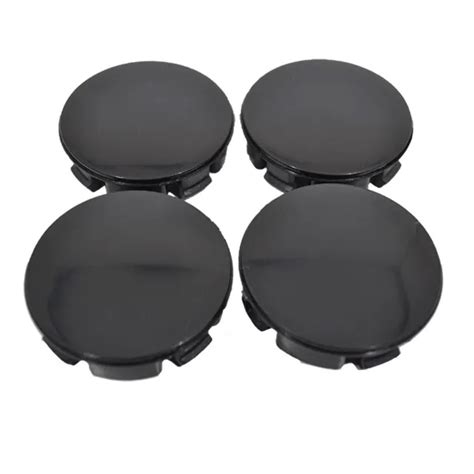 4 X 57MM 53 Nabenkappen Nabendeckel Felgendeckel Radkappen Schwarz K03b